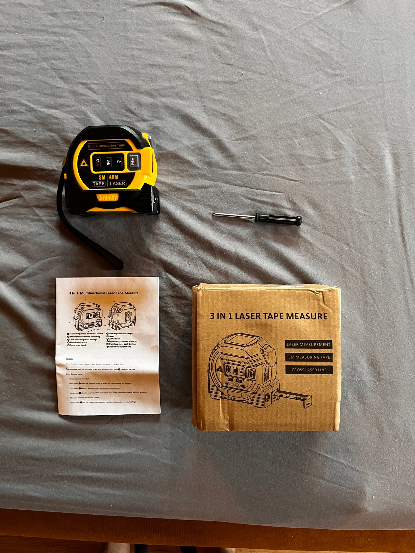 Multimeter™ –Laser, metr i poziomica 3w1